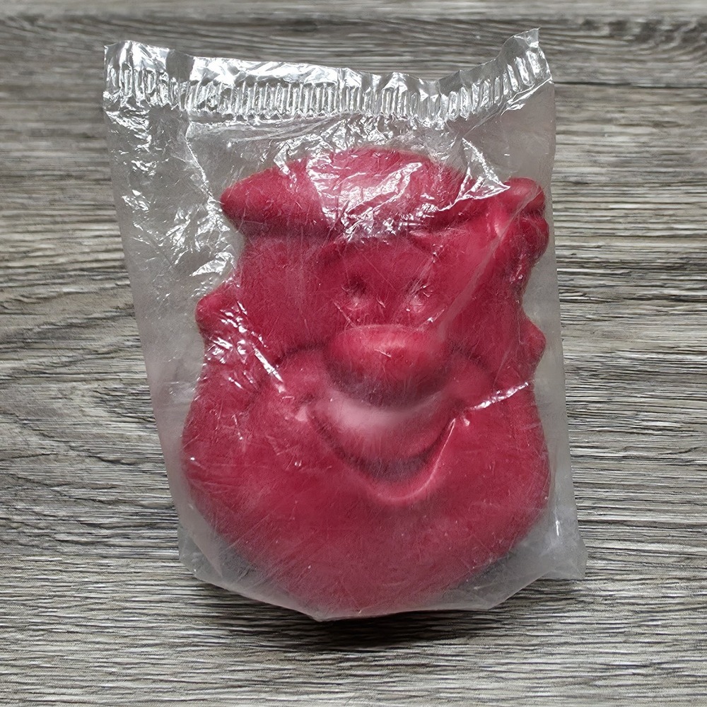 Vintage Pebbles Cereal Toy - Fred Flinstone - Red Coin Purse By Hasbro - Sealed
